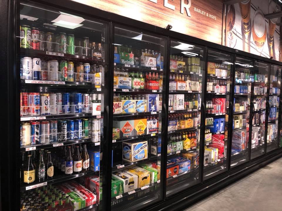 Photo of cold beer section